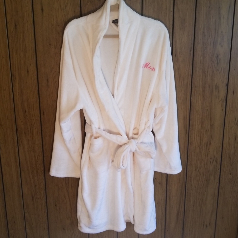Plush Robe in Off White